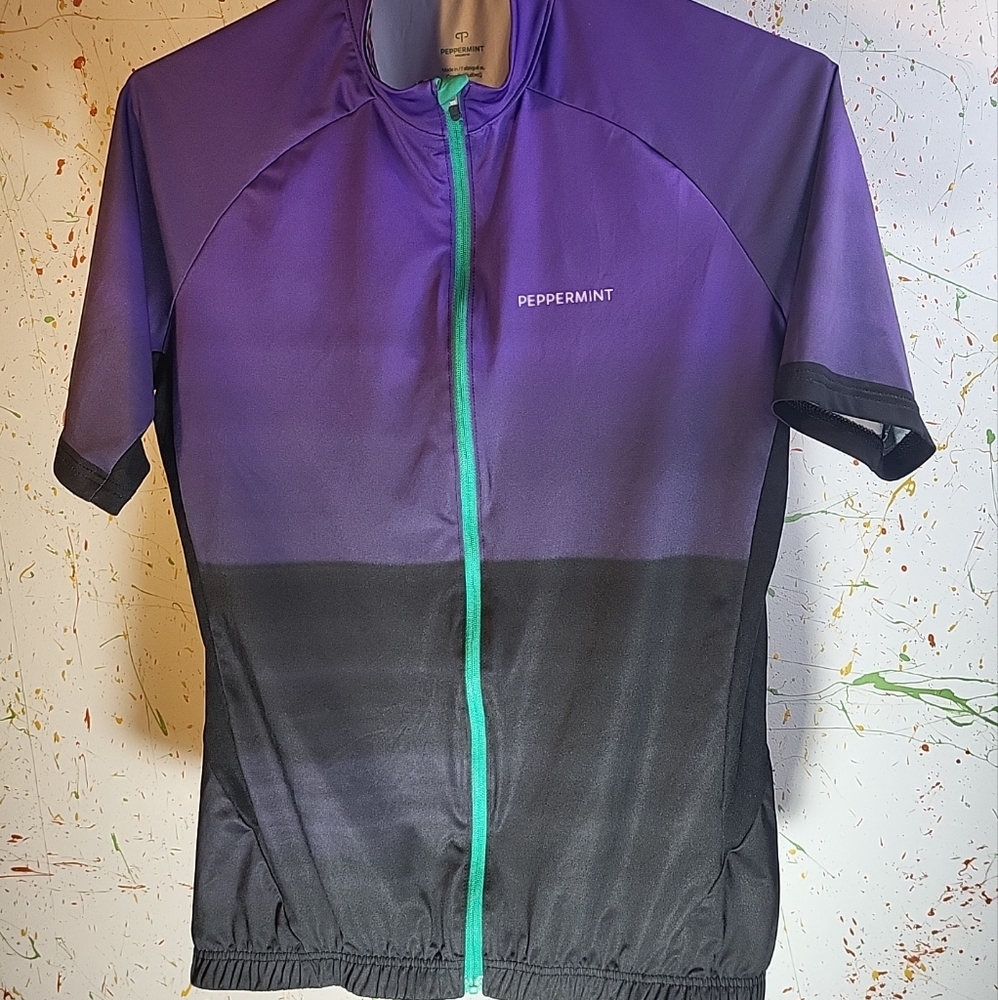 peppermint cycling Jersey Woman Size XL Canada Made